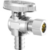 image:imageVEVOR 10 Pack Angle Stop Valve Water Shut Off Valve 12 PEX x 38 OD Compression 14 TurnChrome Plated Brass Shutoff Valves for Bathroom Kitchen Toilet Shower Plumbing10